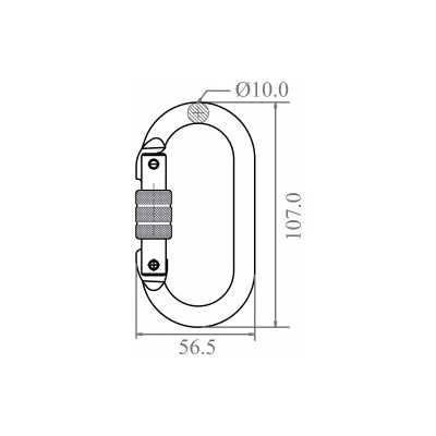 SECURANTA Stahl-Karabiner FA5010117
