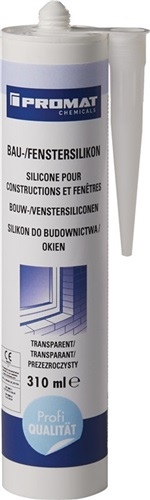 Building/window silicone transparent 310 ml cartridge CHEMICALS