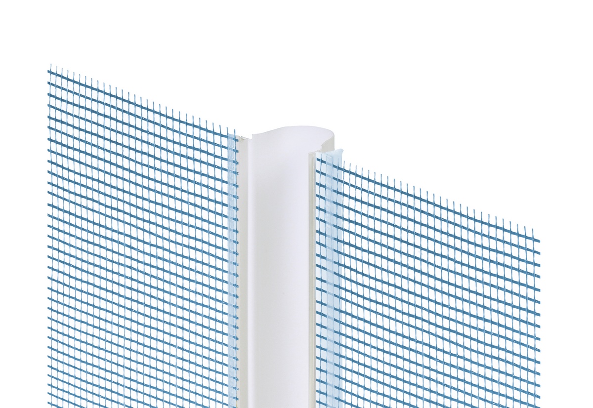Knauf ETICS fabric strip expansion joint a 2.5m V-shape