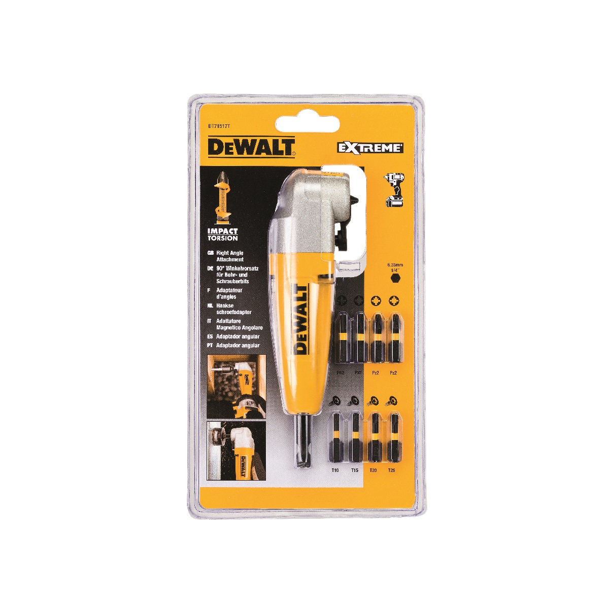 SBD angle attachment 90° incl. 9 impact bits