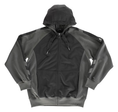 MASCOT® Wiesbaden Kapuzensweatshirt schwarz/dunkelanthrazit Gr.2XL