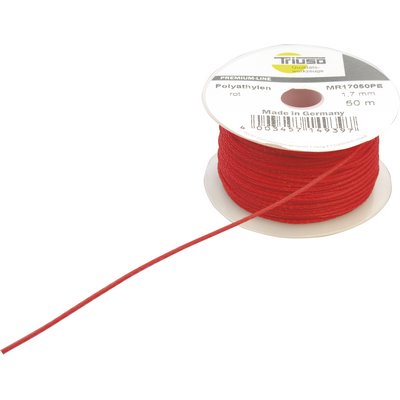 Pion murarski Triuso z polietylenu czerwony 1,7 mm/50 m