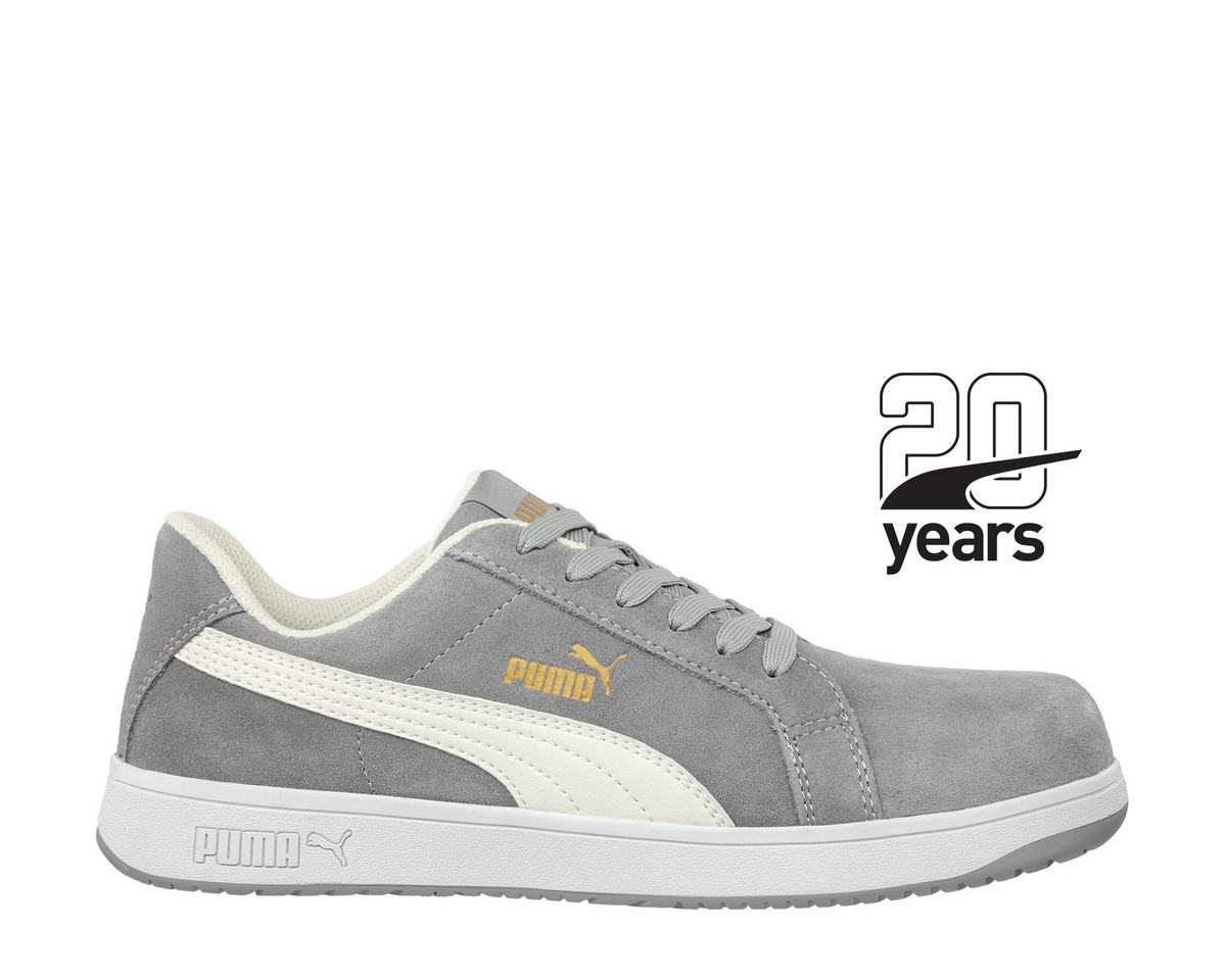 Puma Iconic Suede Low S1PL ESD FO HRO SR obuwie ochronne szary Gr. 47