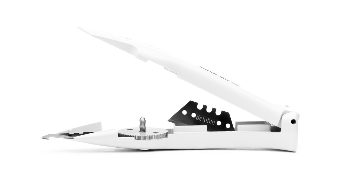 Nóż uniwersalny Delphin®-03 Colour Edition White z plastikowym kołczanem