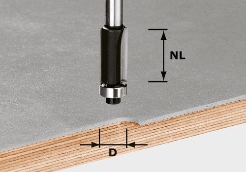 Festool Bündigfräser Hw D12.7/Nl25 Kl
