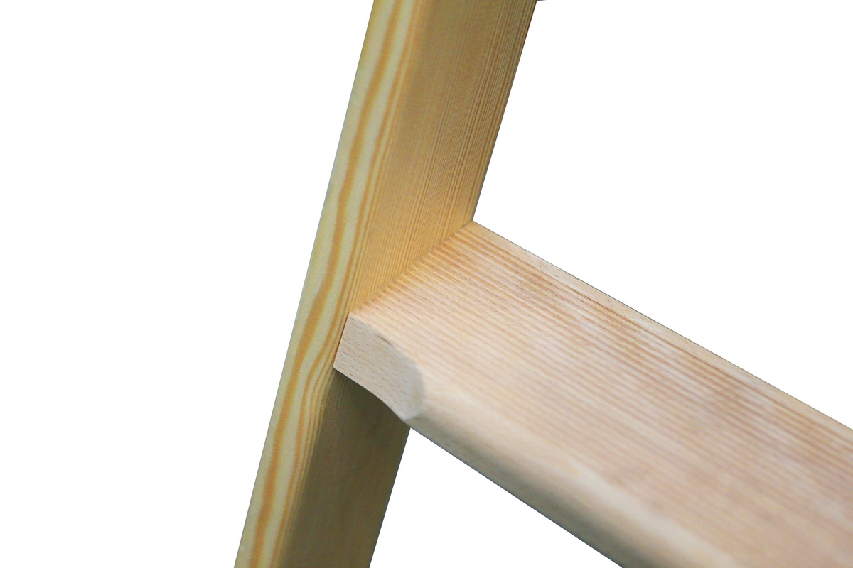 Layher LE Drewniana drabina ze stopniami 2x6 Długość 1.62m - 1020