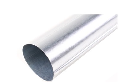 Galvanised tube Ø 80 0.6mm length 2.00m folded