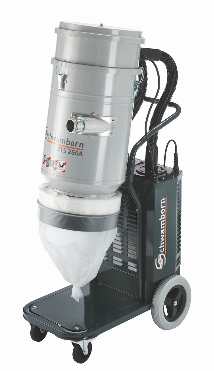 Schwamborn STS 260A industrial vacuum cleaner w. automatic shake-off