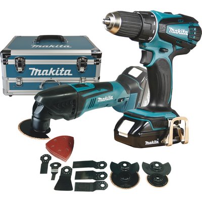 Makita cordless screwdriver set DDF456 + DTM50 in a set - DLX2031YX1