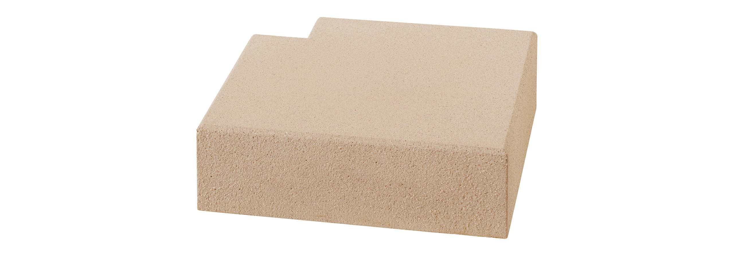 Narożnik Step Vios 90° 50-50x35x15cm beżowy. drobno piaskowany