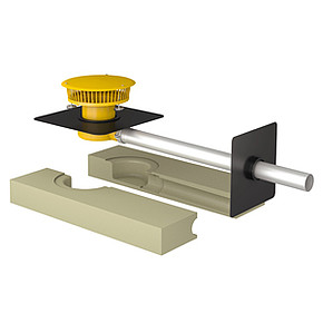 SitaIndra Notentw.-Set abgew.70 Bitumen stainless steel pipe safety clamp steam injection.