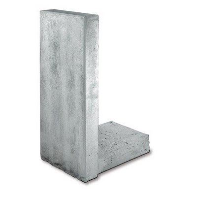 Kann Mauerscheibe SB grau 105x65x100cm 12cm Wandstärke