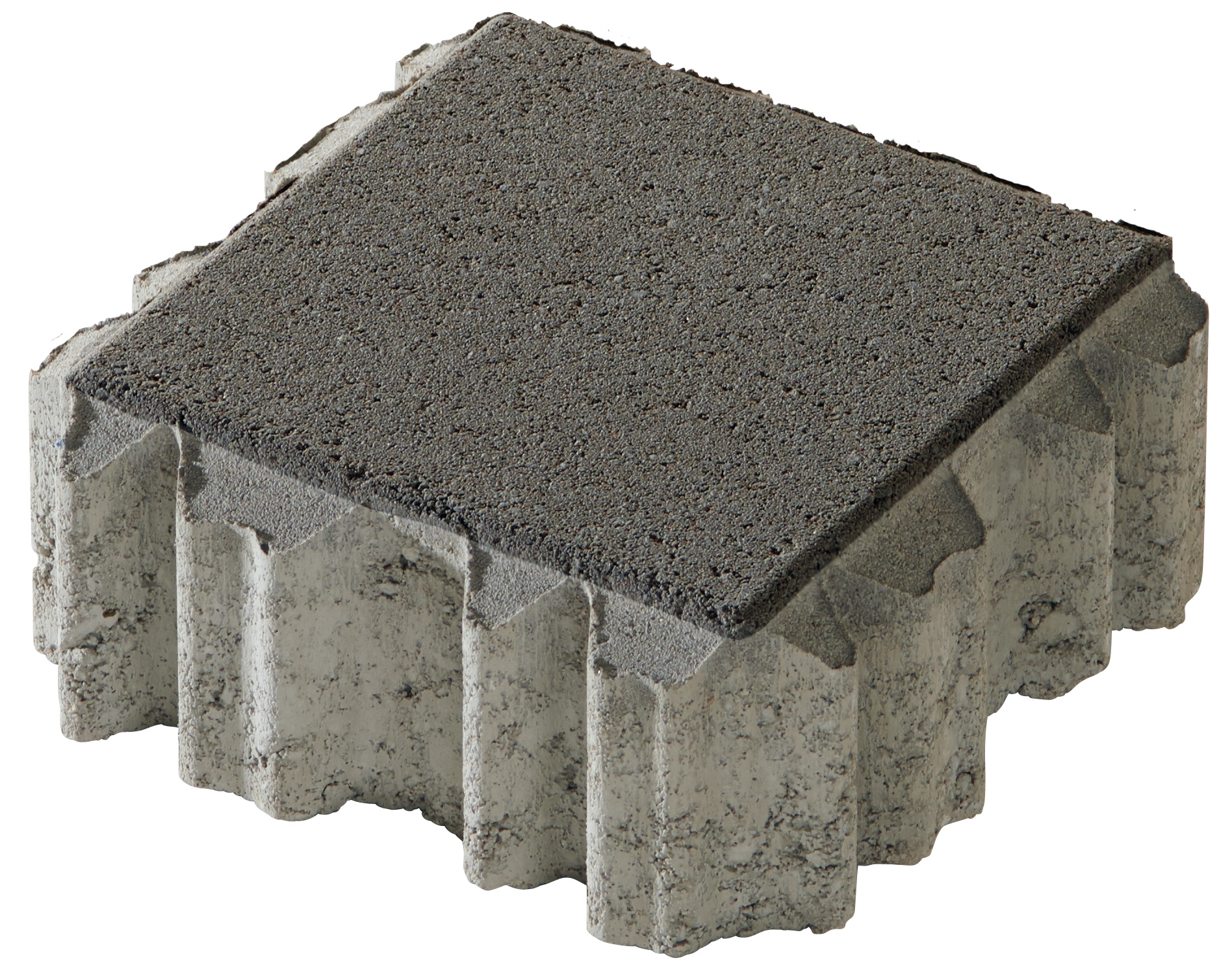 Tynk MultiTec Öko 20x20x8cm antracyt. Kanntec10. gładki beton