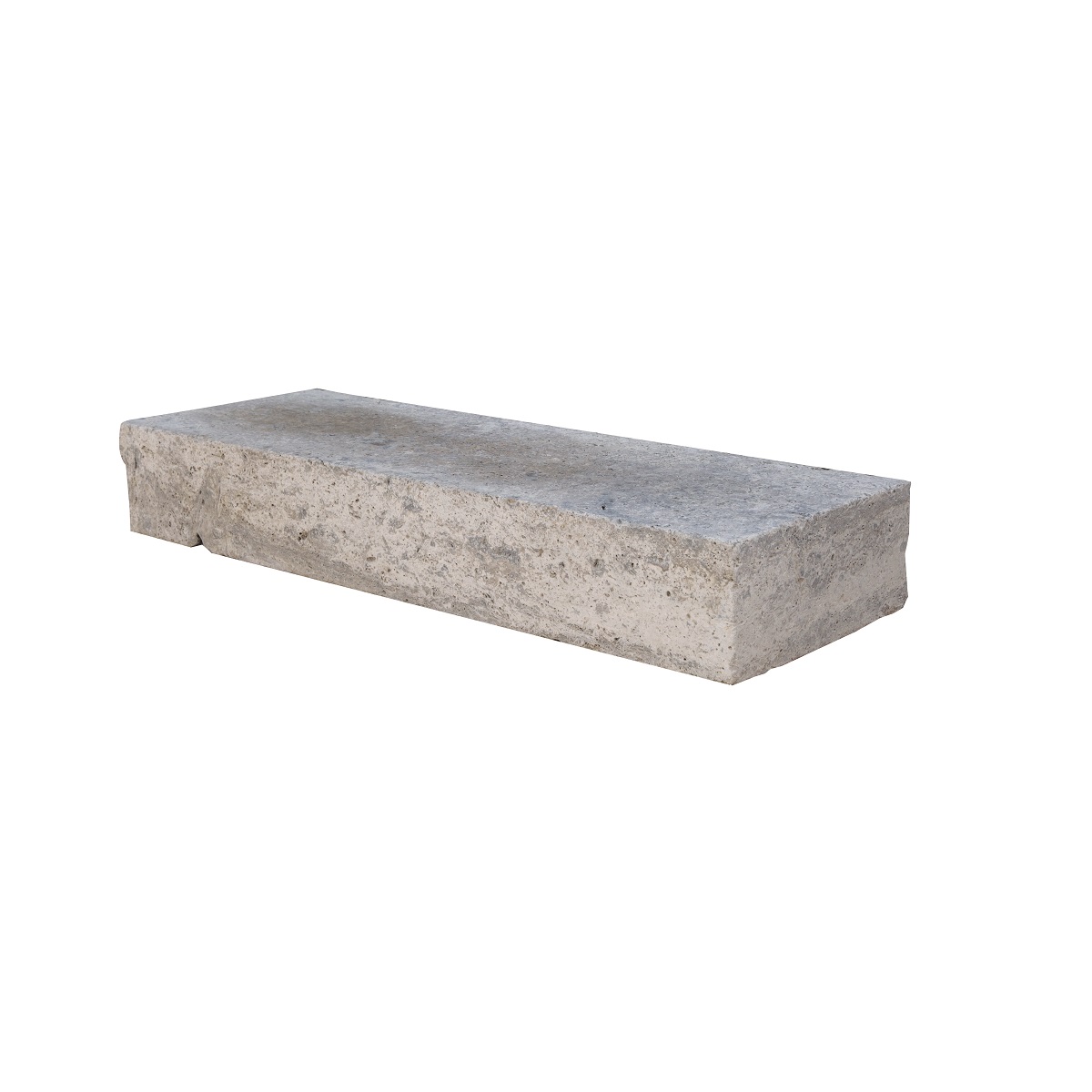 Lagotrade Travertine Silver block steps 100x35x15 cm silver-grey