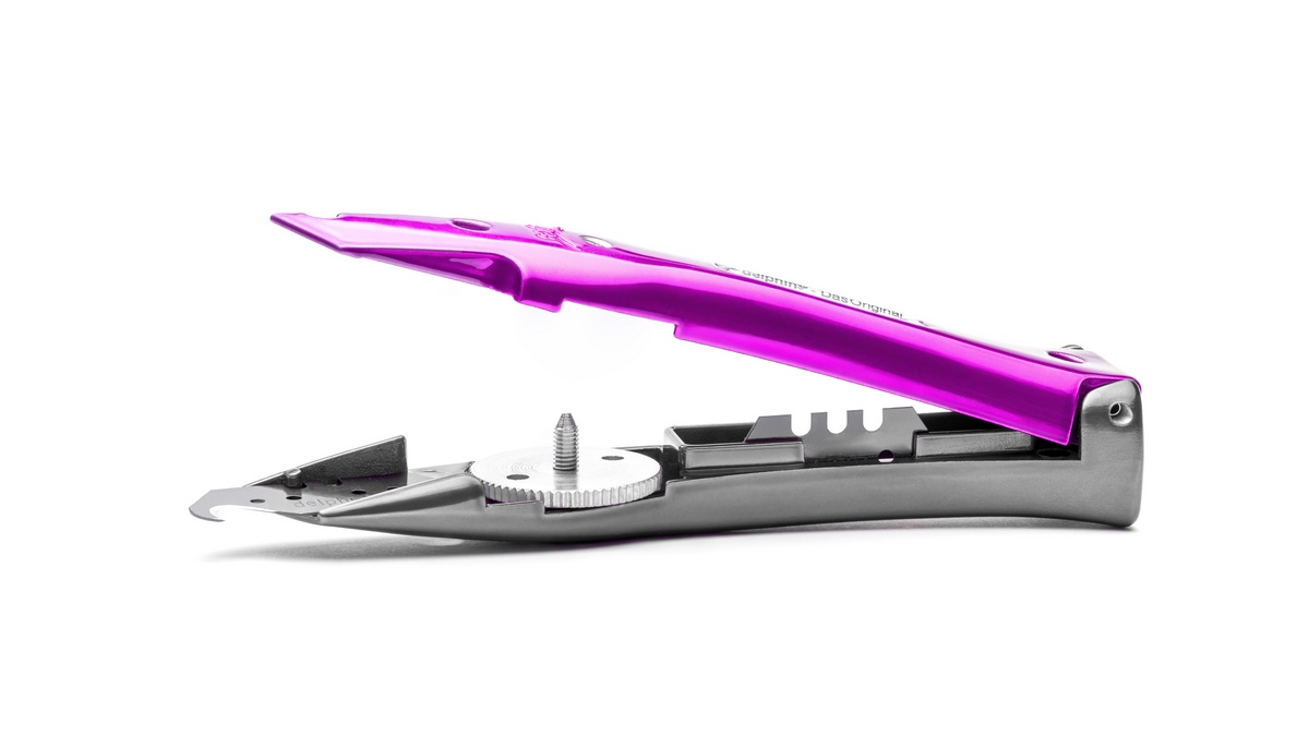 Delphin®-03 Style Edition Candy Schw-Vio universal knife incl. plastic quiver