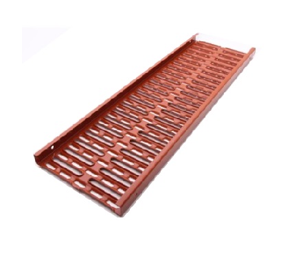 LEH PB Sicherheits-Laufrost 250x800mm ziegelrot