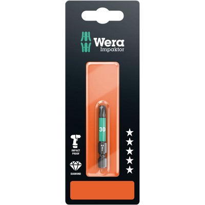 Wera 867/4 IMP DC SB Impaktor Bits 1x TX 30x50mm 1/4"-Sechskant