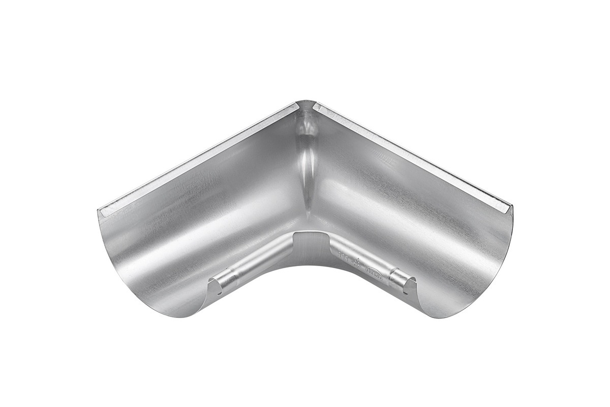 Grömo ZN gutter angle inside corner 333 semicircular drawn w. insertion slot