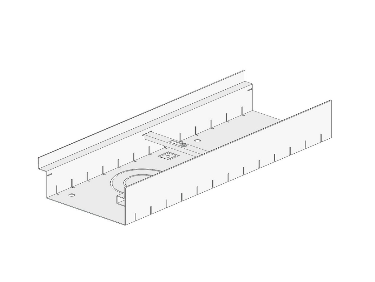 Kanał elewacyjny BG model "ISAR" 1500x205x45 obustronnie ocynkowany perforowany