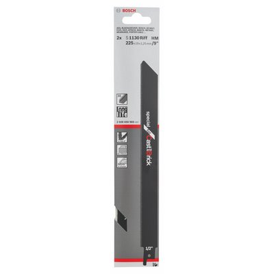 Bosch reciprocating saw blade for cast iron and brick S 1130 RIFF 2-pack