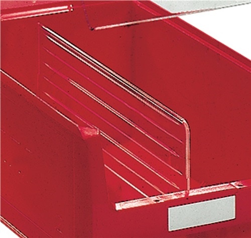 Längsteiler f.Sichtlagerkasten MK2 PS glasklar 10St./Btl.