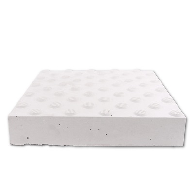Fibre-reinforced concrete guiding plate for the blind 35/35/6.5cm dyckerhoffwhite OF diagonal studs