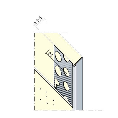 Maisch edge profile drywall 2.5m 09298 250.0 - f. 10mm GK board vz