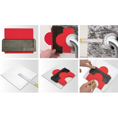 Triuso Konturenlehre mit 76 Lamellen 136x120x38mm Kunststoff