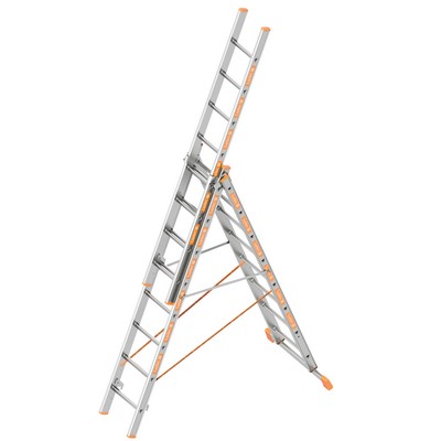 Layher TOPIC 1040 Allzweckleiter 3-tlg. 3x8 Sprossen Länge max 5.30m - 1040.008