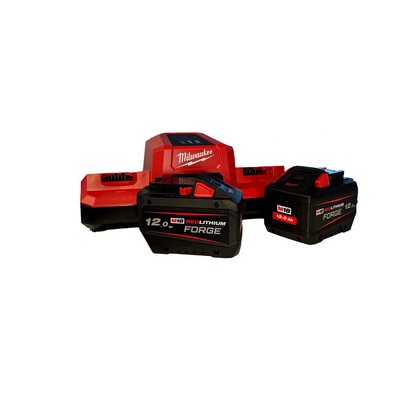 Milwaukee cordless starter set M18FORGENRG 122DBSC 2 x 12.0 Ah batteries and charger