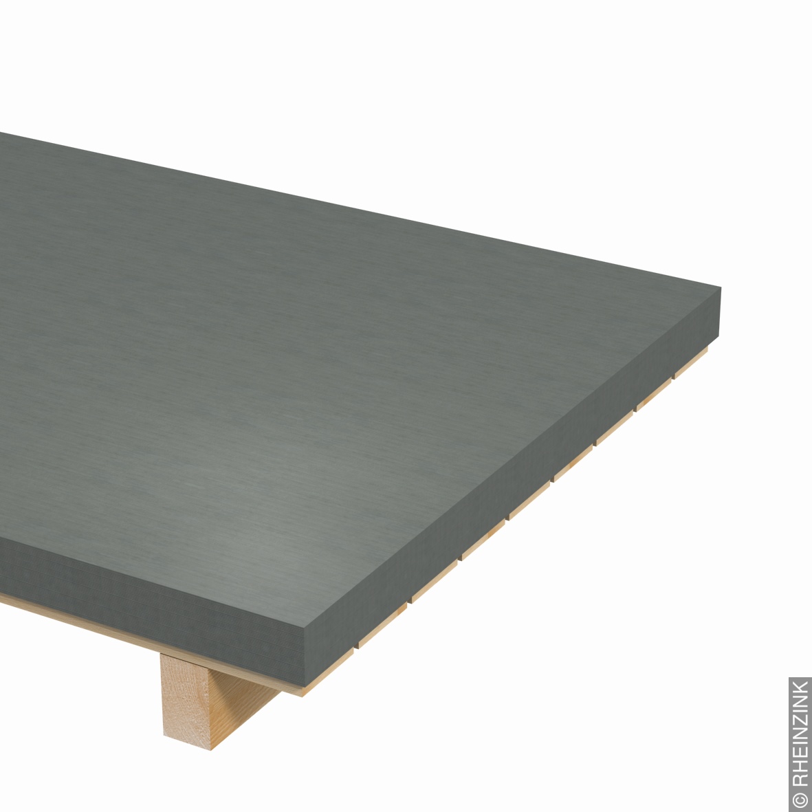 Rheinzink prePATINA schiefergrau Tafel 0.7x1000x2000mm 10.08kg Tafel