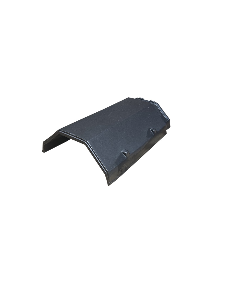 Erlus ridge tile no. 17 sinter grey