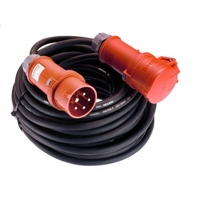 Schwabe CEE-Verlängerung 10mtr schwarz 400V/16A/max. 11kW - H07RN-F 5G1.5