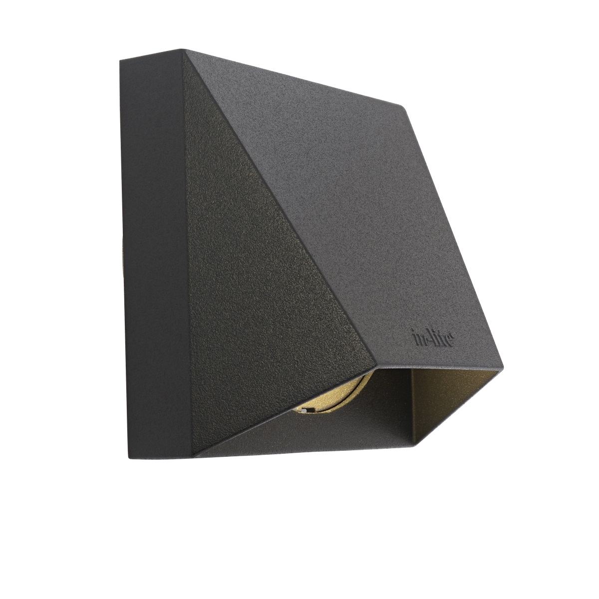 in-lite lampa ścienna LED Wedge dark 12V 1.5W Charcoal 7021/rose silb. warmw.