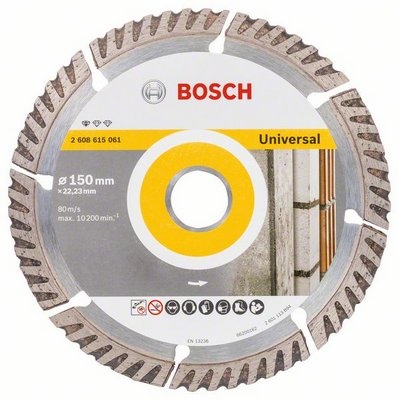 Bosch diamond cutting disc Standard Universal - 150x22.23x2.4x10mm
