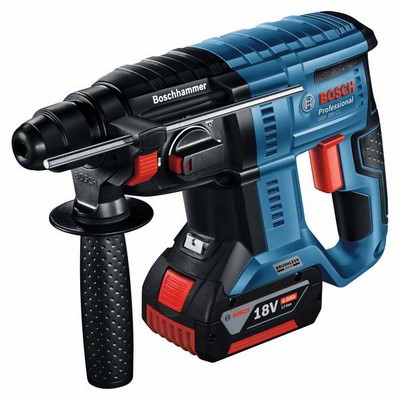 Bosch cordless rotary hammer with SDS plus GBH 18V-21 2x4.0 Ah in L-BOXX