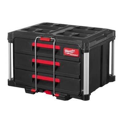 Walizka Milwaukee PACKOUT z 3 szufladami 560 x 410 x 360 mm