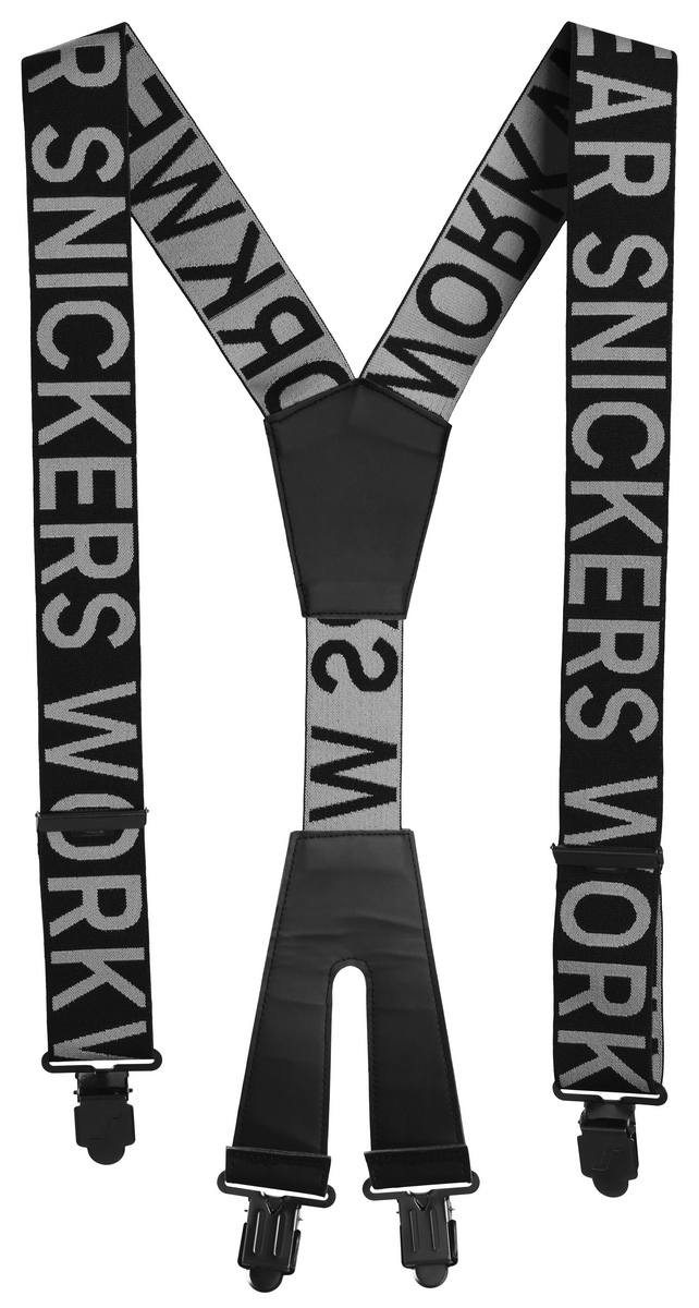 Snickers Workwear SWW Logo-Hosenträger One size black/steel grey