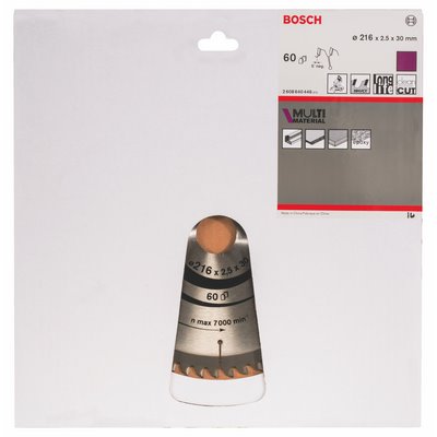 Bosch Kreissägeblatt Multi Material 216x30x2.5mm 60 Zähne