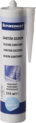 Silikon sanitarny przezroczysty 310 ml wkład chemiczny