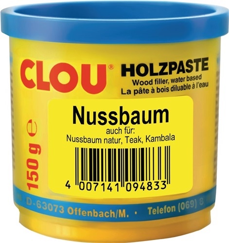 Wood paste colour 10 walnut 150g tin CLOU