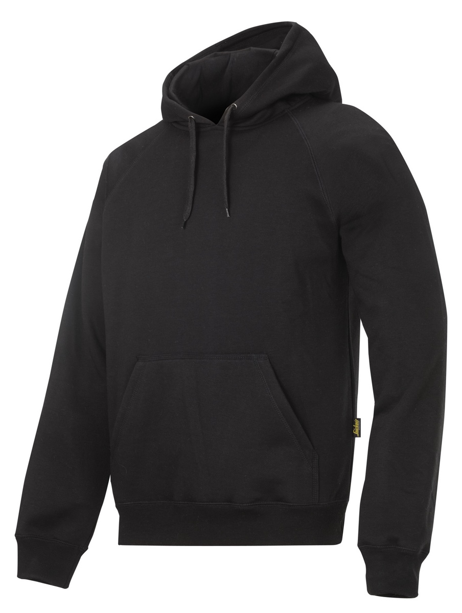 Snickers Logo Hoodie klassisch schwarz Gr. S