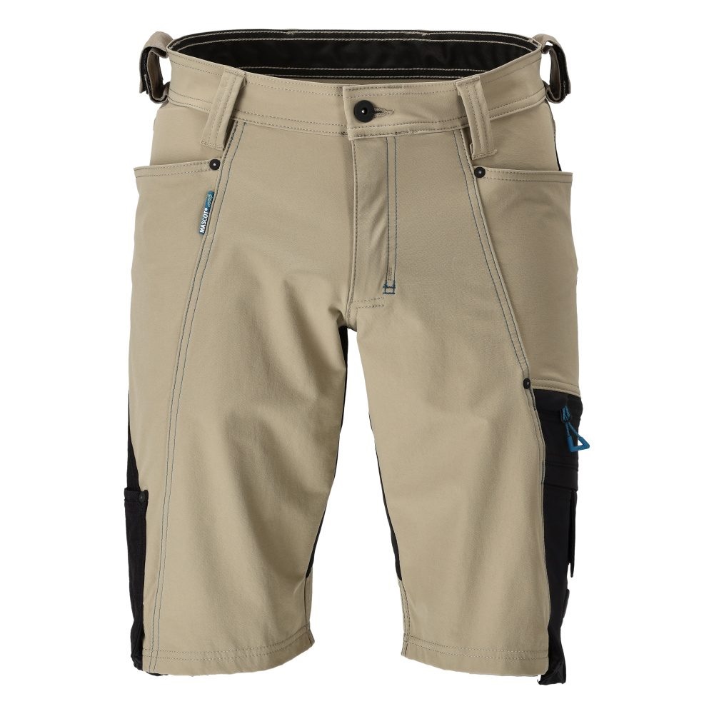 MASCOT® ADVANCED Shorts hellkhaki/schwarz - Gr. C50