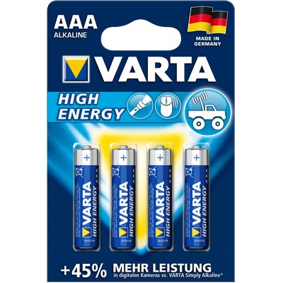 Bateria VARTA High Energy AAA Alkaline 4er DE-Blister