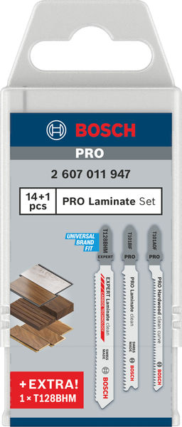 Zestaw brzeszczotów do wyrzynarki do laminatów Bosch PRO 15 szt.