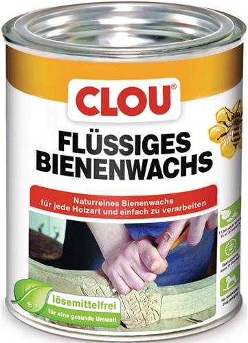 Beeswax liquid colourless 750 ml tin CLOU