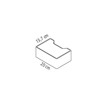 BWL H-Doppelverbundpflaster 8cm Anfangsstein grau mit Fase