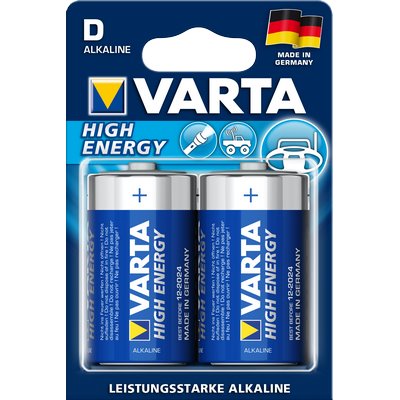 VARTA Batterie High Energy D Alkaline 2er DE-Blister
