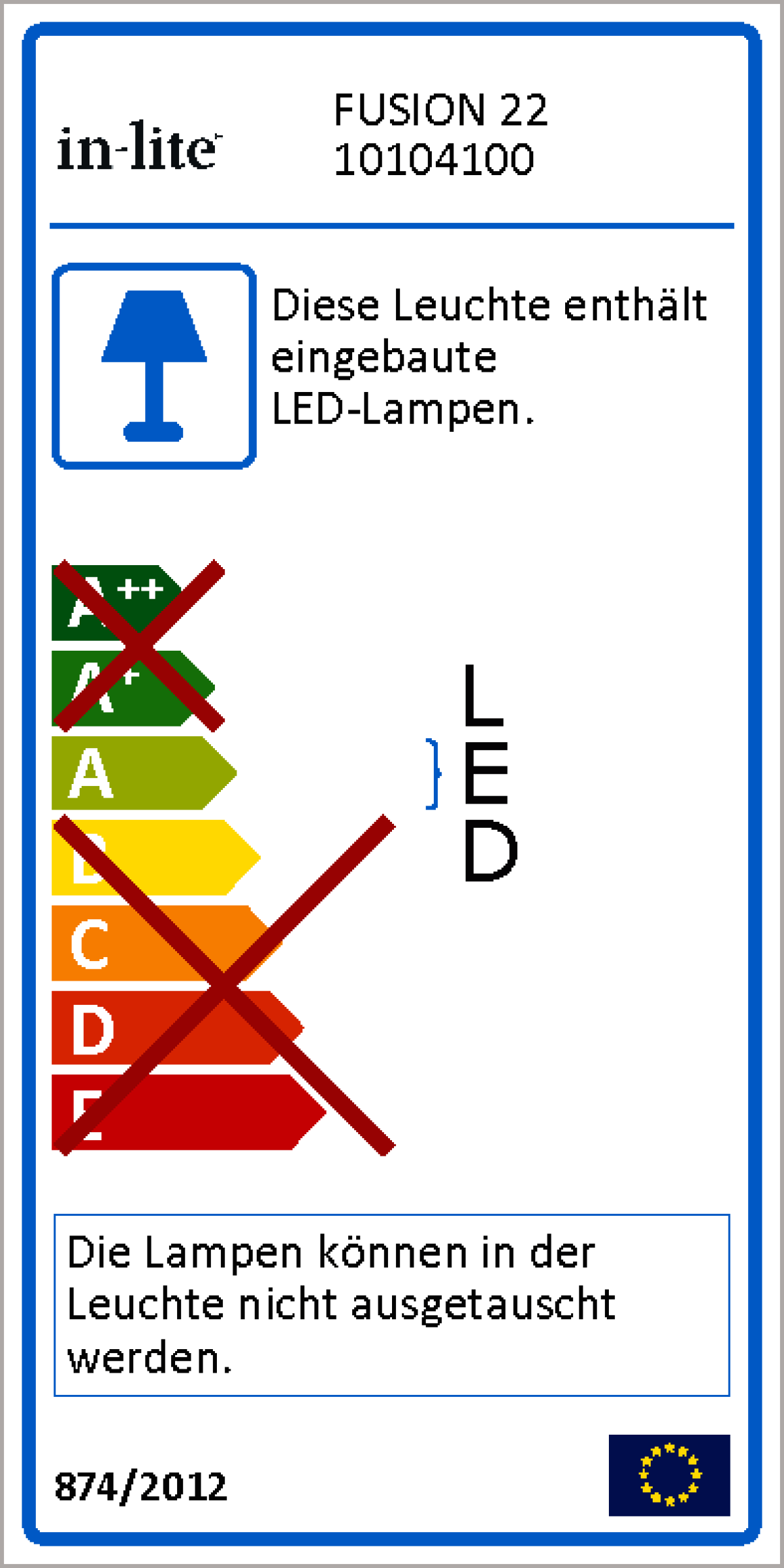 in-lite Einbauleuchte LED Fusion 22  12V 0.25W Ø22mm warmweiß