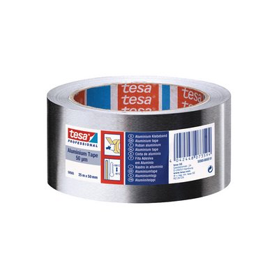 tesa® Aluminium Tape w. Liner 25mx50mm - 63652